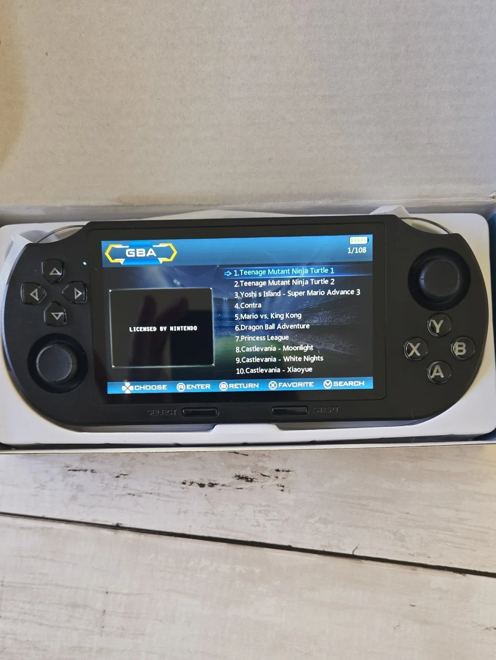 SF3000 handheld game